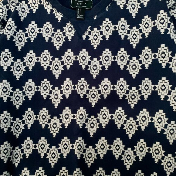 All Over Print Men's Pullover Sweater Round Neck Interesting Pattern 21 Large - Picture 4 of 5